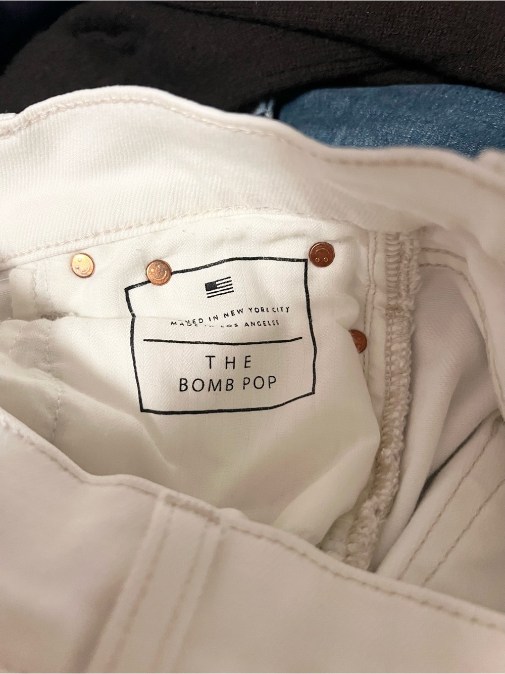 AYR Women's The bomb Pop Straight Leg Ankle White Denim Jeans Pant Sz 25 - Picture 7 of 10